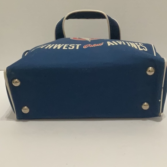 RARE FIND - Vintage 1960s Northwest Orient Airlines Carry On Bag Fair Condition - Picture 5 of 11